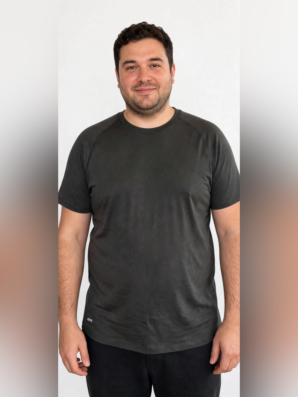 Starter Dri-Star Big Men Plus Short Sleeve Fitted Black Short Sleeve 2X T NWT
